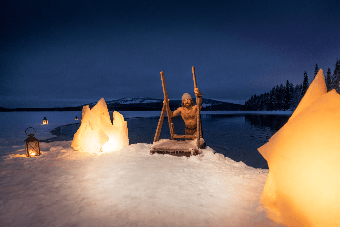 Sauna and Ice Swimming